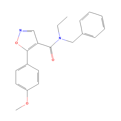 N-benzyl-N-ethyl-5-(4-methoxyphenyl)-1,2-oxazole-4-carboxamide (CAS: 1003558-95-9) - Related Chemical Product