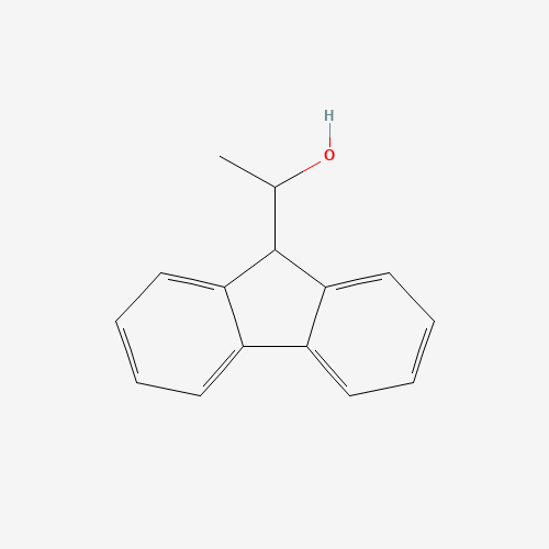 1-(9H-fluoren-9-yl)ethanol (CAS: 3023-49-2) - Chemical Structure and Molecular Formula 