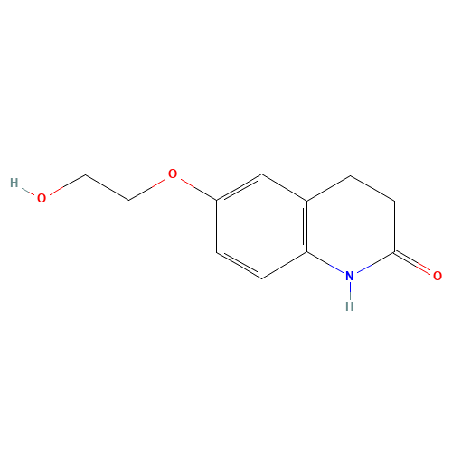 6-(2-hydroxyethoxy)-3,4-dihydro-1H-quinolin-2-one (CAS: 91116-12-0) - Chemical Structure and Molecular Formula 