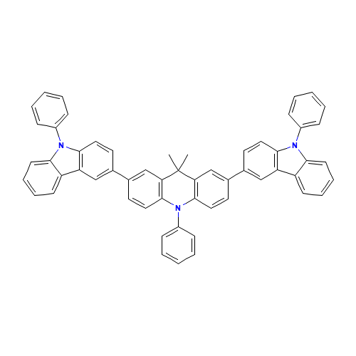 9,9-dimethyl-10-phenyl-2,7-bis(9-phenylcarbazol-3-yl)acridine (CAS: 1333316-37-2) - Related Chemical Product