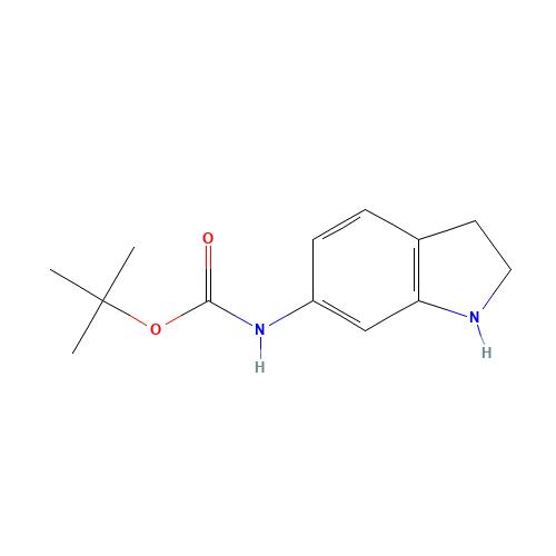 tert-butyl N-(2,3-dihydro-1H-indol-6-yl)carbamate (CAS: 885270-09-7) - Related Chemical Product
