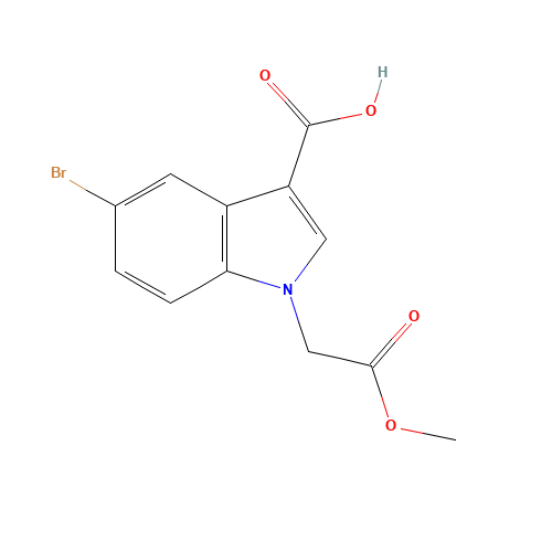 5-bromo-1-(2-methoxy-2-oxoethyl)indole-3-carboxylic acid (CAS: 1404532-12-2) - Related Chemical Product