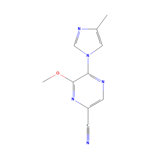 6-methoxy-5-(4-methylimidazol-1-yl)pyrazine-2-carbonitrile (CAS: 1294003-43-2) - Related Chemical Product
