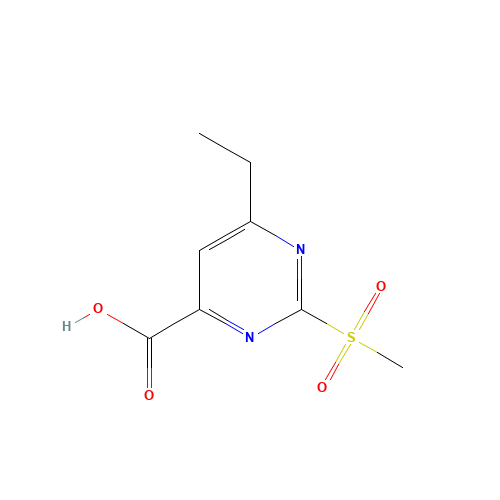 6-ethyl-2-methylsulfonylpyrimidine-4-carboxylic acid (CAS: 1150644-53-3) - Related Chemical Product