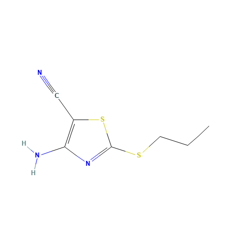 4-amino-2-propylsulfanyl-1,3-thiazole-5-carbonitrile (CAS: 59972-68-8) - Related Chemical Product