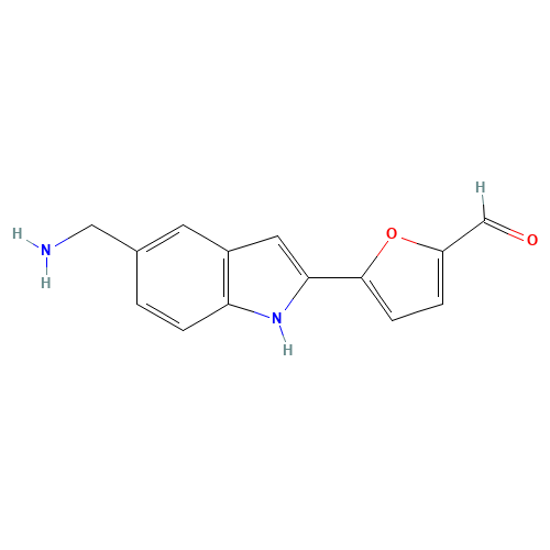 5-[5-(aminomethyl)-1H-indol-2-yl]furan-2-carbaldehyde (CAS: 1137644-00-8) - Related Chemical Product
