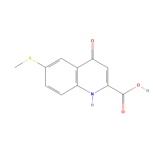 6-methylsulfanyl-4-oxo-1H-quinoline-2-carboxylic acid (CAS: 123158-10-1) - Related Chemical Product