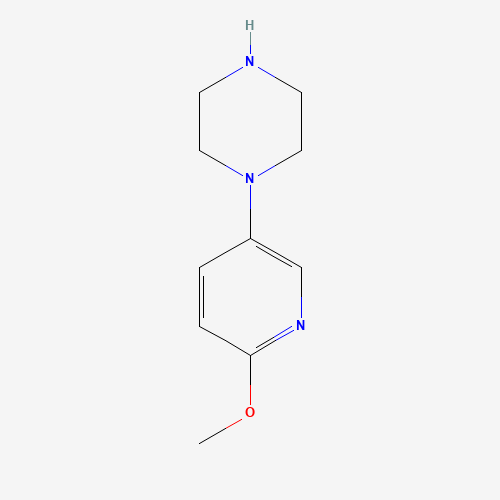 1-(6-methoxypyridin-3-yl)piperazine (CAS: 158399-76-9) - Chemical Structure and Molecular Formula 