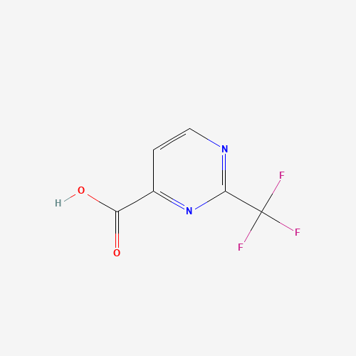 2-(trifluoromethyl)pyrimidine-4-carboxylic acid (CAS: 878742-59-7) - Chemical Structure and Molecular Formula 