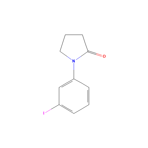 1-(3-iodophenyl)pyrrolidin-2-one (CAS: 1248260-49-2) - Chemical Structure and Molecular Formula 