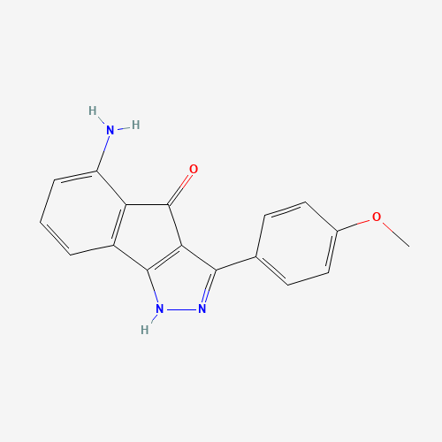 5-amino-3-(4-methoxyphenyl)-1H-indeno[1,2-c]pyrazol-4-one (CAS: 247149-96-8) - Related Chemical Product