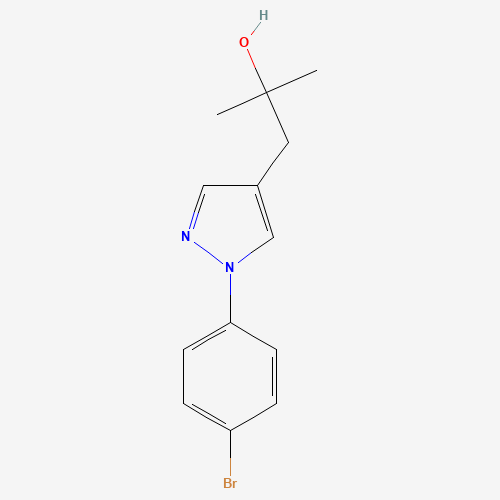 1-[1-(4-bromophenyl)pyrazol-4-yl]-2-methylpropan-2-ol (CAS: 1394373-77-3) - Related Chemical Product