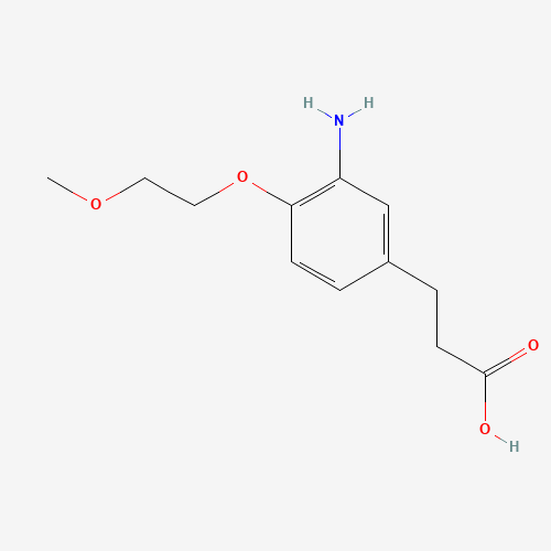 3-[3-amino-4-(2-methoxyethoxy)phenyl]propanoic acid (CAS: 284665-32-3) - Related Chemical Product
