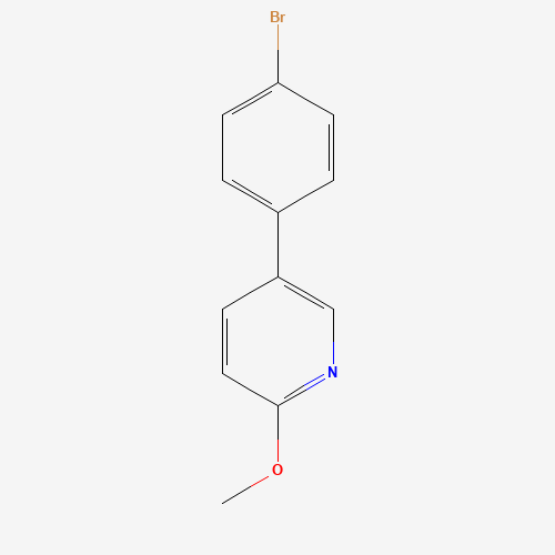 5-(4-bromophenyl)-2-methoxypyridine (CAS: 160377-52-6) - Chemical Structure and Molecular Formula 