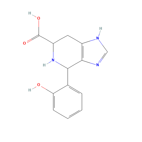 4-(2-hydroxyphenyl)-4,5,6,7-tetrahydro-1H-imidazo[4,5-c]pyridine-6-carboxylic acid (CAS: 79638-54-3) - Chemical Structure and Molecular Formula 