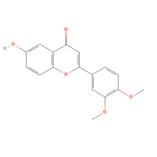 2-(3,4-dimethoxyphenyl)-6-hydroxychromen-4-one (CAS: 63046-10-6) - Related Chemical Product