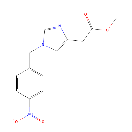 methyl 2-[1-[(4-nitrophenyl)methyl]imidazol-4-yl]acetate (CAS: 179025-88-8) - Related Chemical Product