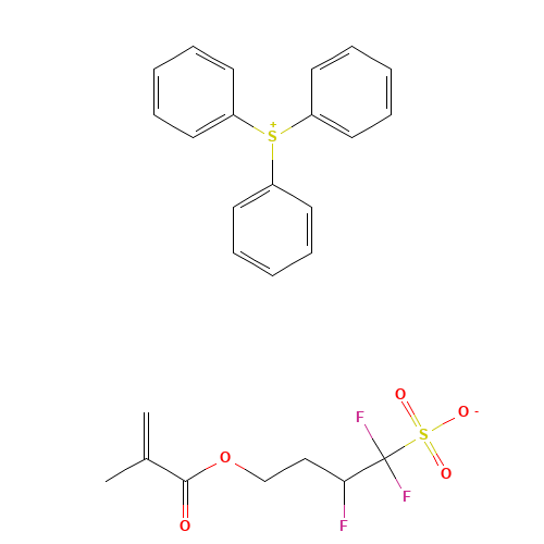 1,1,2-trifluoro-4-(2-methylprop-2-enoyloxy)butane-1-sulfonate;triphenylsulfanium (CAS: 960012-02-6) - Related Chemical Product