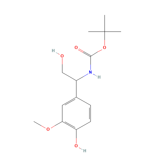 tert-butyl N-[2-hydroxy-1-(4-hydroxy-3-methoxyphenyl)ethyl]carbamate (CAS: 1147392-23-1) - Related Chemical Product