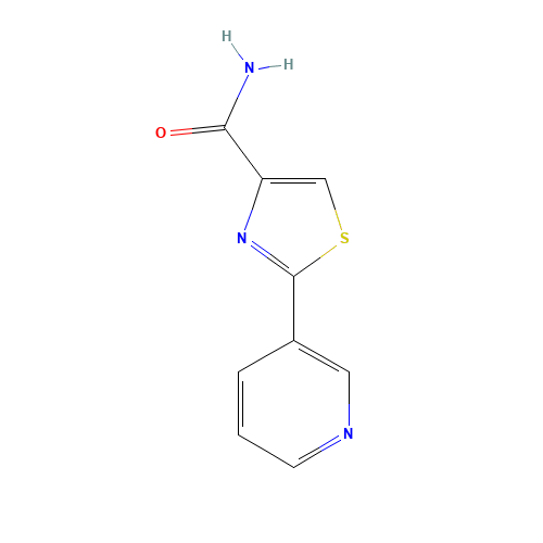 2-pyridin-3-yl-1,3-thiazole-4-carboxamide (CAS: 39067-00-0) - Related Chemical Product