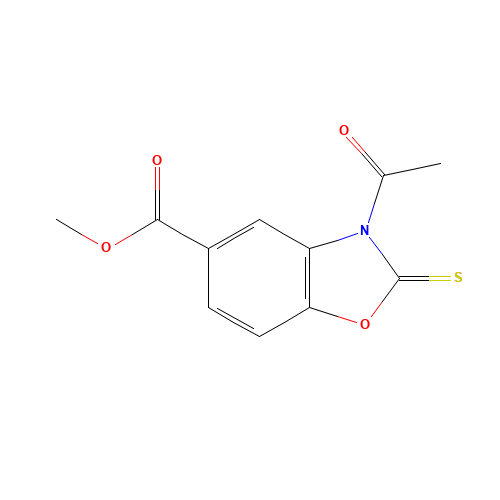 methyl 3-acetyl-2-sulfanylidene-1,3-benzoxazole-5-carboxylate (CAS: 72730-41-7) - Related Chemical Product