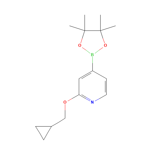 2-(cyclopropylmethoxy)-4-(4,4,5,5-tetramethyl-1,3,2-dioxaborolan-2-yl)pyridine (CAS: 1346707-99-0) - Related Chemical Product