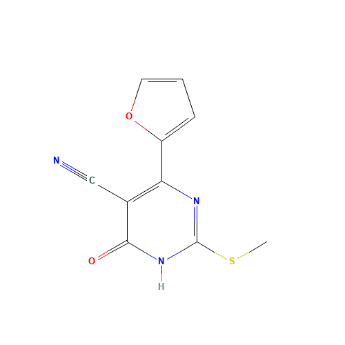 6-(furan-2-yl)-2-methylsulfanyl-4-oxo-1H-pyrimidine-5-carbonitrile (CAS: 137447-00-8) - Related Chemical Product