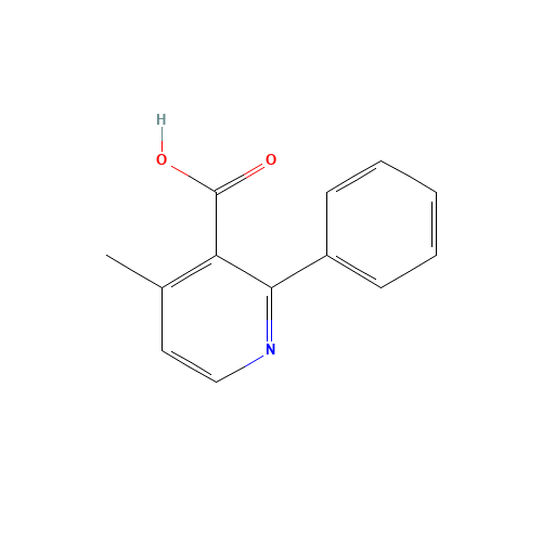 4-methyl-2-phenylpyridine-3-carboxylic acid (CAS: 58787-23-8) - Chemical Structure and Molecular Formula 