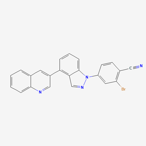 2-bromo-4-(4-quinolin-3-ylindazol-1-yl)benzonitrile (CAS: 1246307-59-4) - Related Chemical Product