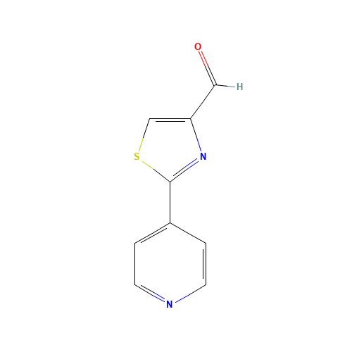 2-pyridin-4-yl-1,3-thiazole-4-carbaldehyde (CAS: 533885-37-9) - Chemical Structure and Molecular Formula 