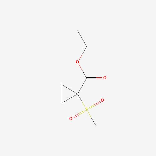 ethyl 1-methylsulfonylcyclopropane-1-carboxylate (CAS: 1257236-76-2) - Chemical Structure and Molecular Formula 
