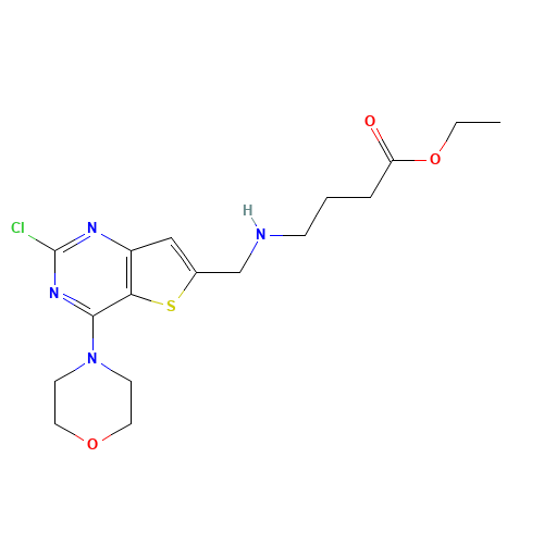 ethyl 4-[(2-chloro-4-morpholin-4-ylthieno[3,2-d]pyrimidin-6-yl)methylamino]butanoate (CAS: 1235450-31-3) - Related Chemical Product