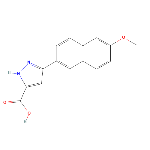 3-(6-methoxynaphthalen-2-yl)-1H-pyrazole-5-carboxylic acid (CAS: 1257877-12-5) - Related Chemical Product