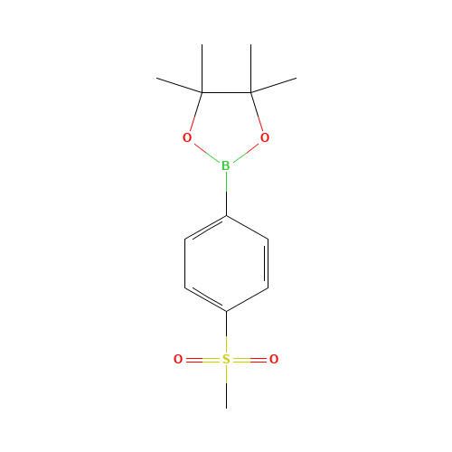 4,4,5,5-tetramethyl-2-(4-methylsulfonylphenyl)-1,3,2-dioxaborolane (CAS: 603143-27-7) - Related Chemical Product
