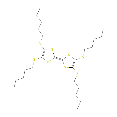 2-[4,5-bis(pentylsulfanyl)-1,3-dithiol-2-ylidene]-4,5-bis(pentylsulfanyl)-1,3-dithiole (CAS: 106920-29-0) - Related Chemical Product