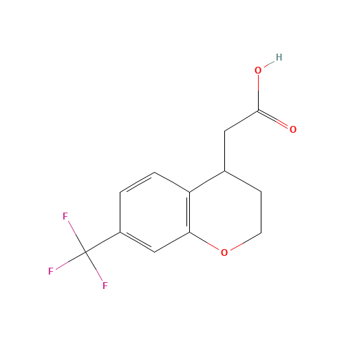 2-[7-(trifluoromethyl)-3,4-dihydro-2H-chromen-4-yl]acetic acid (CAS: 1121583-64-9) - Related Chemical Product