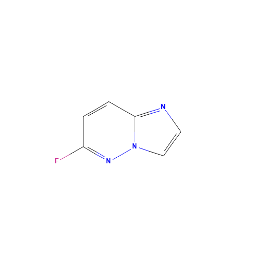 6-fluoroimidazo[1,2-b]pyridazine (CAS: 113501-27-2) - Chemical Structure and Molecular Formula 