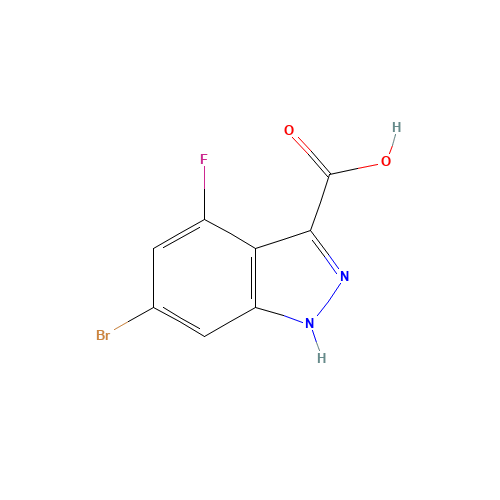 6-bromo-4-fluoro-1H-indazole-3-carboxylic acid (CAS: 885520-62-7) - Related Chemical Product