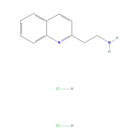 2-quinolin-2-ylethanamine;dihydrochloride (CAS: 74274-01-4) - Chemical Structure and Molecular Formula 