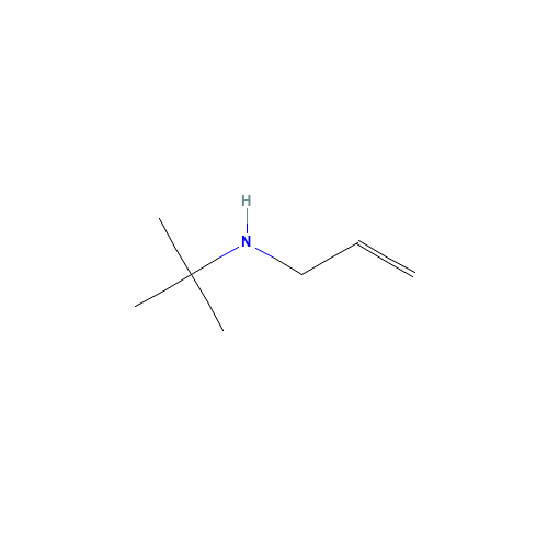 2-methyl-N-prop-2-enylpropan-2-amine (CAS: 16486-68-3) - Chemical Structure and Molecular Formula 