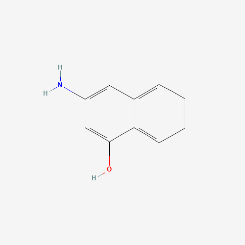 3-aminonaphthalen-1-ol (CAS: 90923-79-8) - Chemical Structure and Molecular Formula 