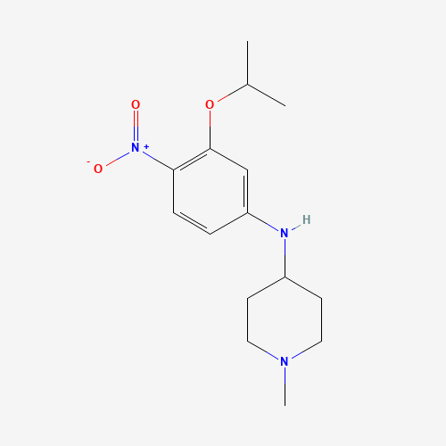 1-methyl-N-(4-nitro-3-propan-2-yloxyphenyl)piperidin-4-amine (CAS: 1462951-11-6) - Related Chemical Product