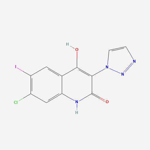 7-chloro-4-hydroxy-6-iodo-3-(triazol-1-yl)-1H-quinolin-2-one (CAS: 1398341-90-6) - Related Chemical Product