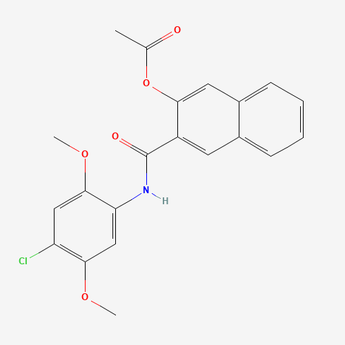 [3-[(4-chloro-2,5-dimethoxyphenyl)carbamoyl]naphthalen-2-yl] acetate (CAS: 7121-10-0) - Related Chemical Product