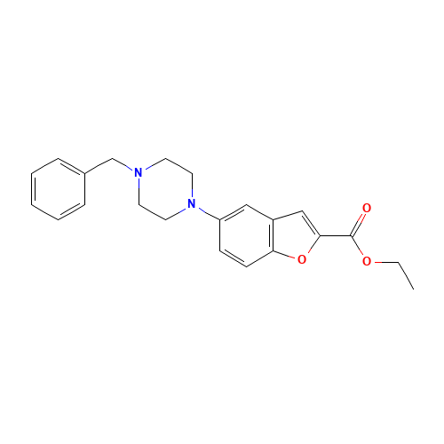 ethyl 5-(4-benzylpiperazin-1-yl)-1-benzofuran-2-carboxylate (CAS: 183288-45-1) - Related Chemical Product