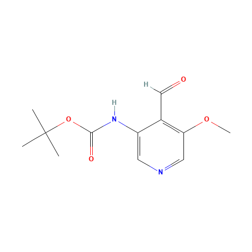 tert-butyl N-(4-formyl-5-methoxypyridin-3-yl)carbamate (CAS: 1049677-54-4) - Related Chemical Product