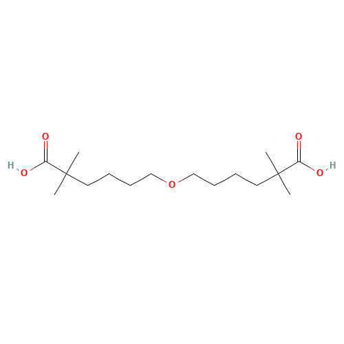 6-(5-carboxy-5-methylhexoxy)-2,2-dimethylhexanoic acid (CAS: 183293-82-5) - Related Chemical Product