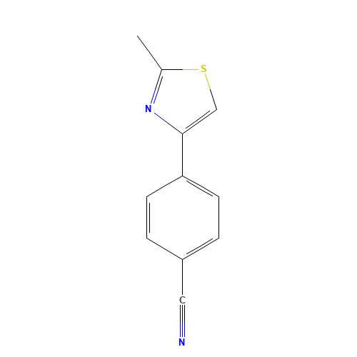 4-(2-methyl-1,3-thiazol-4-yl)benzonitrile (CAS: 127406-79-5) - Related Chemical Product