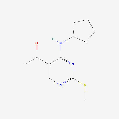 1-[4-(cyclopentylamino)-2-methylsulfanylpyrimidin-5-yl]ethanone (CAS: 362656-11-9) - Related Chemical Product