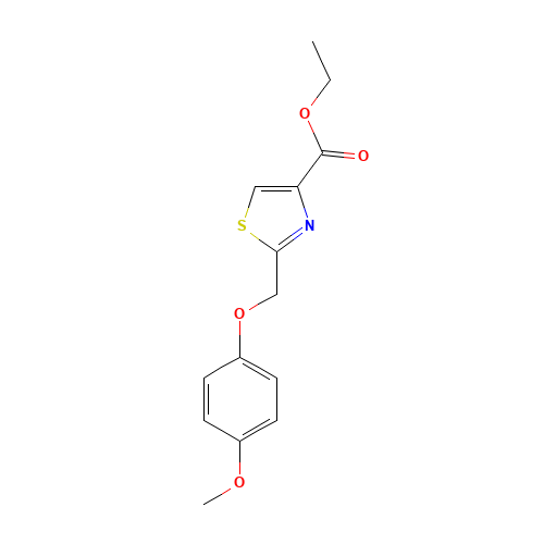 ethyl 2-[(4-methoxyphenoxy)methyl]-1,3-thiazole-4-carboxylate (CAS: 262855-35-6) - Related Chemical Product
